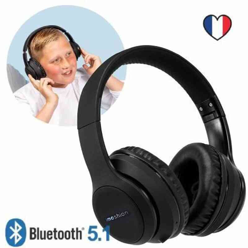 Où Trouver Casque Audio Enfant - Casque Bluetooth Sans Fil Enfant -  Ecouters Pour Enfant Avec LED - Noir - IMOSHION® Le Moins Cher