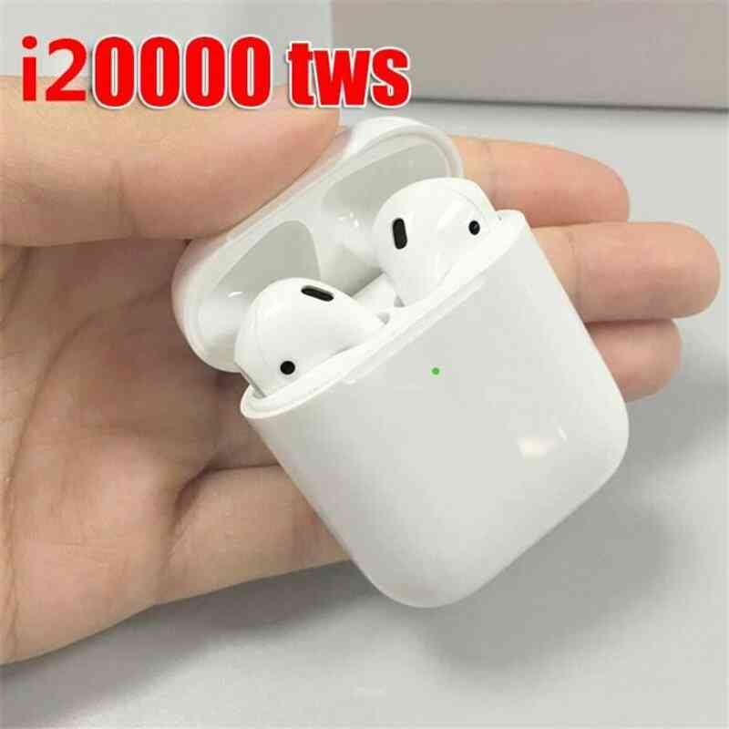 i20000 TWS couteurs sans fil super bass capteur intra auriculaire 1536U TOP Puce PK i500 TWS i500tws i60 i800 i1000 blanc